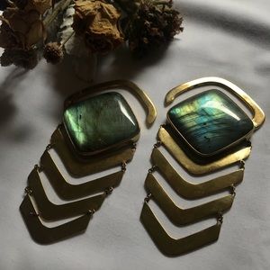 Diablo Organics Solid Brass Lamina Ear Weights